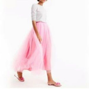 J. Crew Tulle Pale Blush Ballerina Skirt NWT